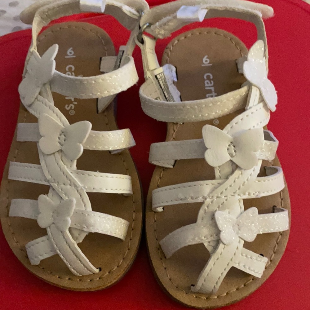 Carter’s white butterfly sandal